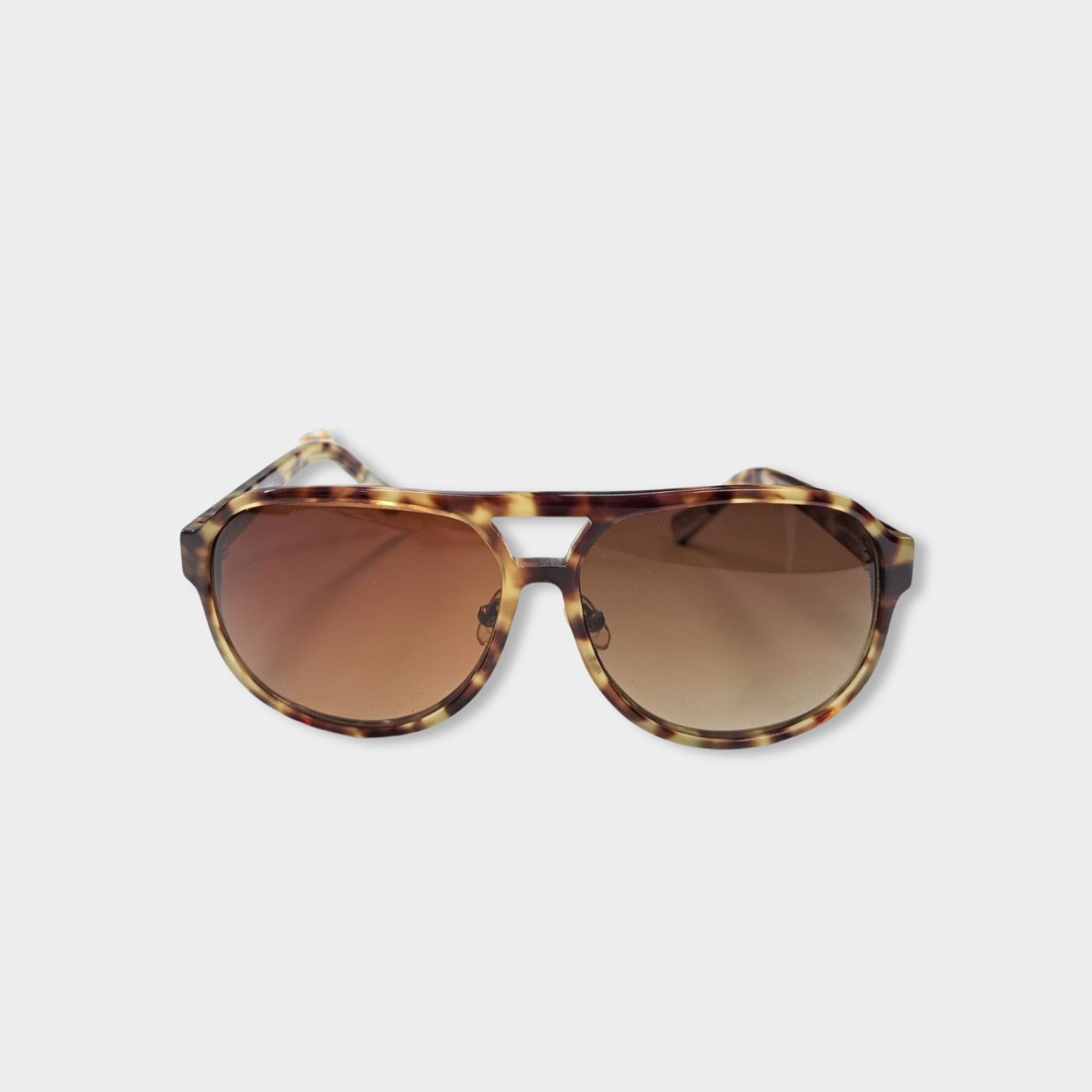 KrisVanAssche brown sunglasses loop generation second hand 1